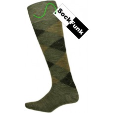 Lambswool Blend Long Argyle Socks - Light Grey Lambswool Blend Long Argyle Socks - Light Grey